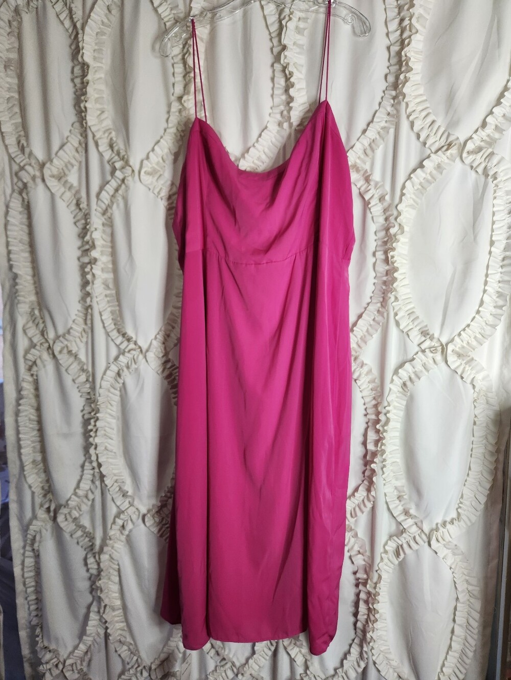 New Abercrombie Fitch Fuchsia Pink Event Slip Dress Sz XXL